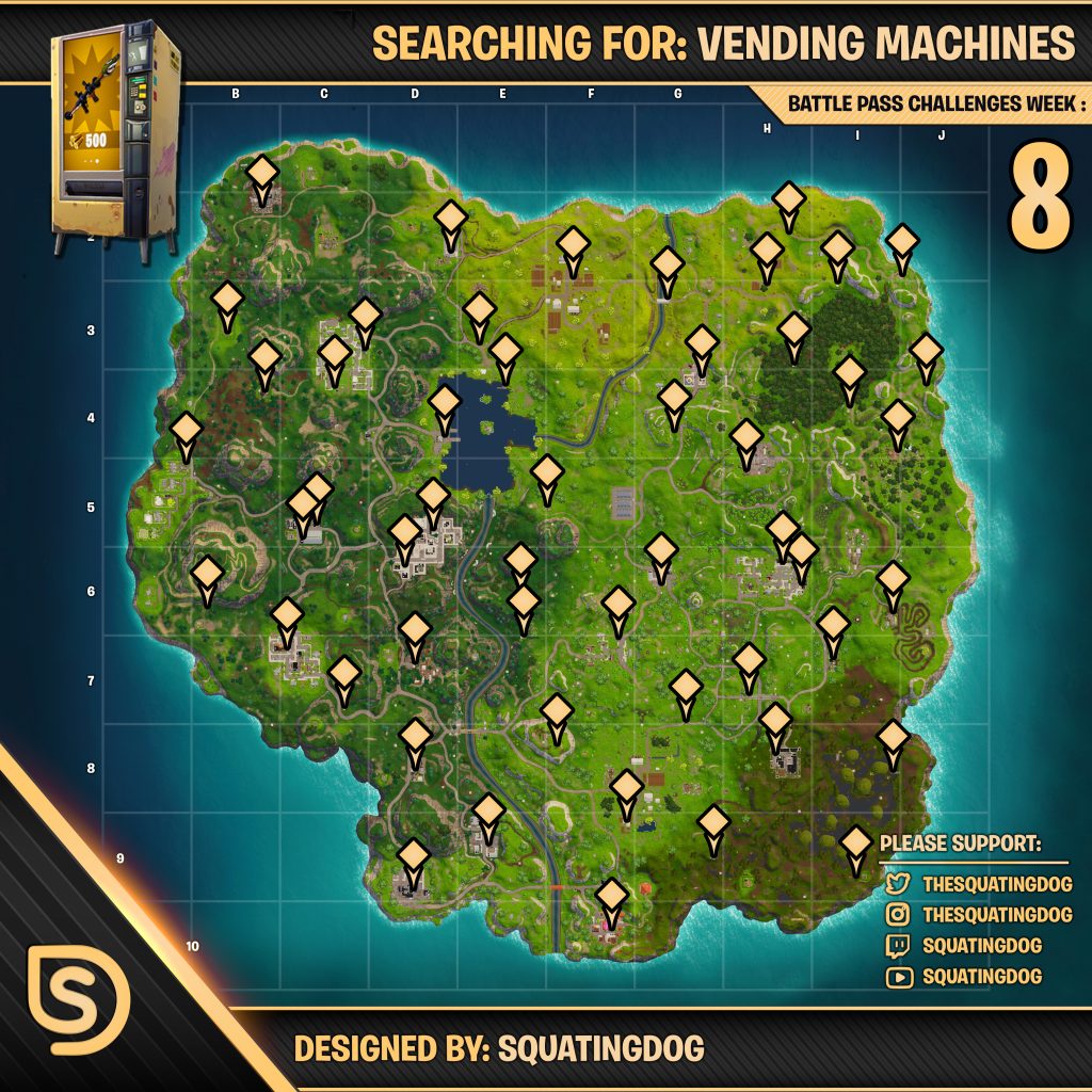 Fortnite Vending Machines All Locations ⋆ Wheel Of Fortnite